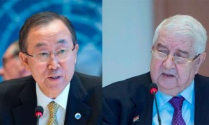 叙利亚和谈首日联合国秘书长与叙利亚外交部长口角