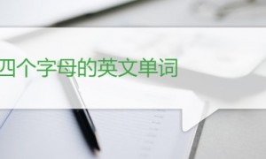 四个字母的英文单词大全