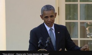 2016美国大选：奥巴马告诫特朗普“别再抱怨了！”