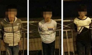 云南3个未成年人行窃被抓遭绑 胸前挂“我是小偷”