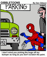 幽默漫画:Spiderman's Hobby 蜘蛛侠的爱好